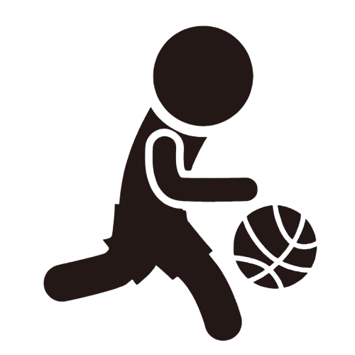 バスケットボール選手シルエット