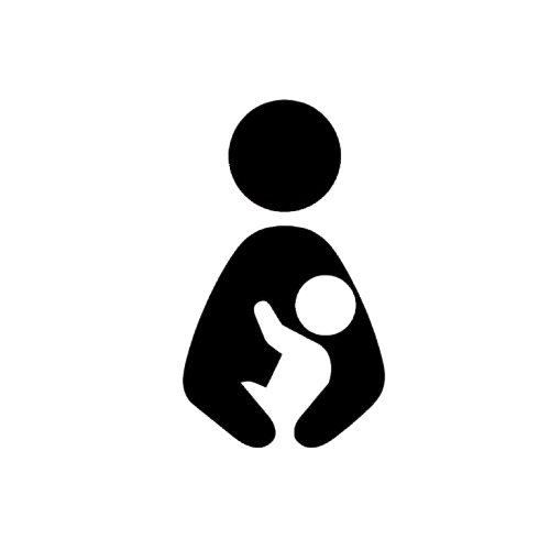 母子シルエット